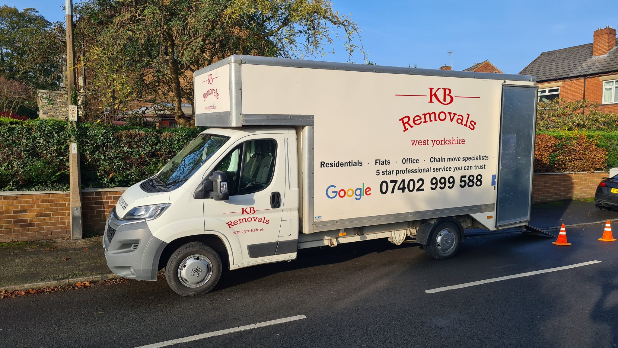 KB Removals Luton van West Yorkshire